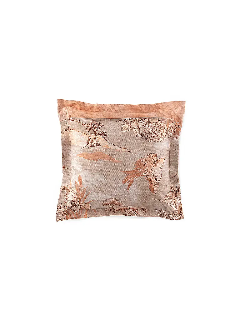 BASSETTI | Biancheria da letto in raso 70x90cm / 140x200cm ACQUAFORTE Terracotta | 