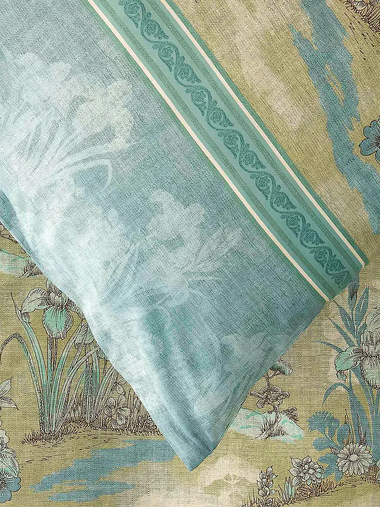 BASSETTI | Biancheria da letto in raso 70x90cm / 140x200cm ACQUAFORTE Verde | 