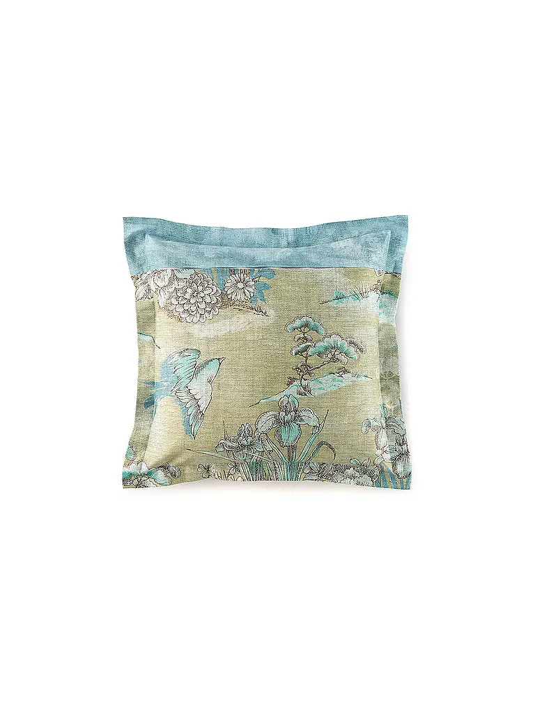 BASSETTI | Biancheria da letto in raso 70x90cm / 140x200cm ACQUAFORTE Verde | 