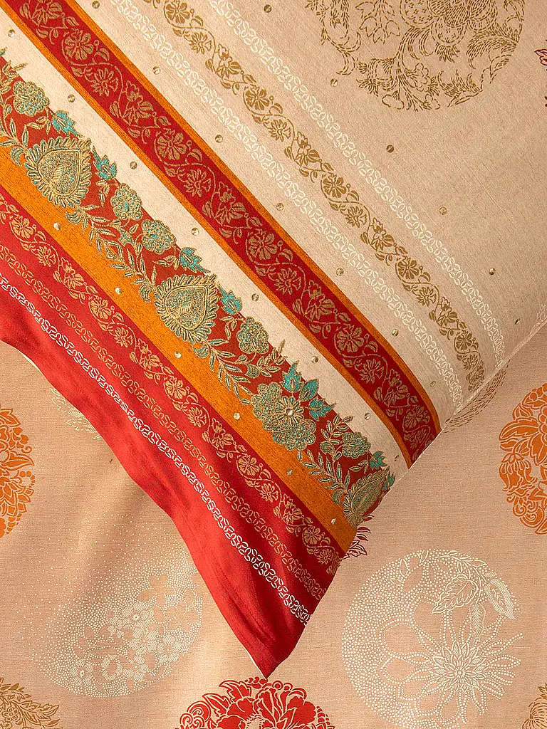 BASSETTI | Biancheria da letto in raso 70x90cm / 140x200cm FLORENCE Rosso | 