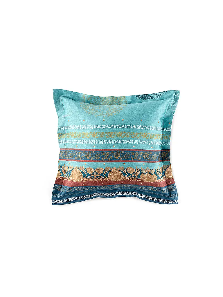 BASSETTI | Biancheria da letto in raso 70x90cm / 140x200cm FLORENCE Turchese | 