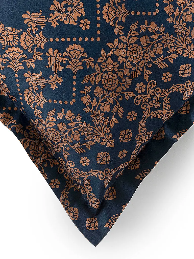 BASSETTI | Biancheria da letto in raso 70x90cm / 140x200cm GOLD DECOR Blu |