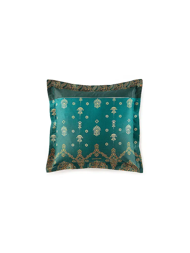 BASSETTI | Biancheria da letto in raso 70x90cm / 140x200cm GOLD DECOR Verde smeraldo |