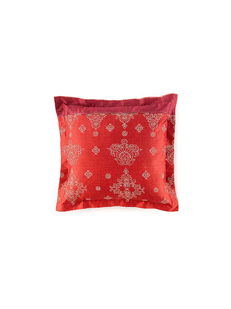 BASSETTI | Biancheria da letto in raso 70x90cm / 140x200cm KERALA Bordeaux | 