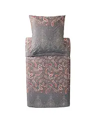BASSETTI | Satin Bettwäsche 70x90cm / 140x200cm MONNALISA Gruen | Grigio