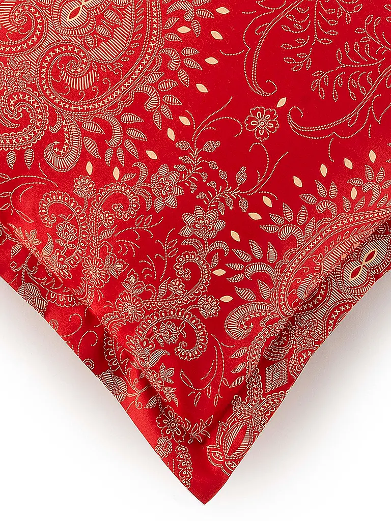 BASSETTI | Biancheria da letto in raso 70x90cm / 140x200cm MONNALISA Rosso | 