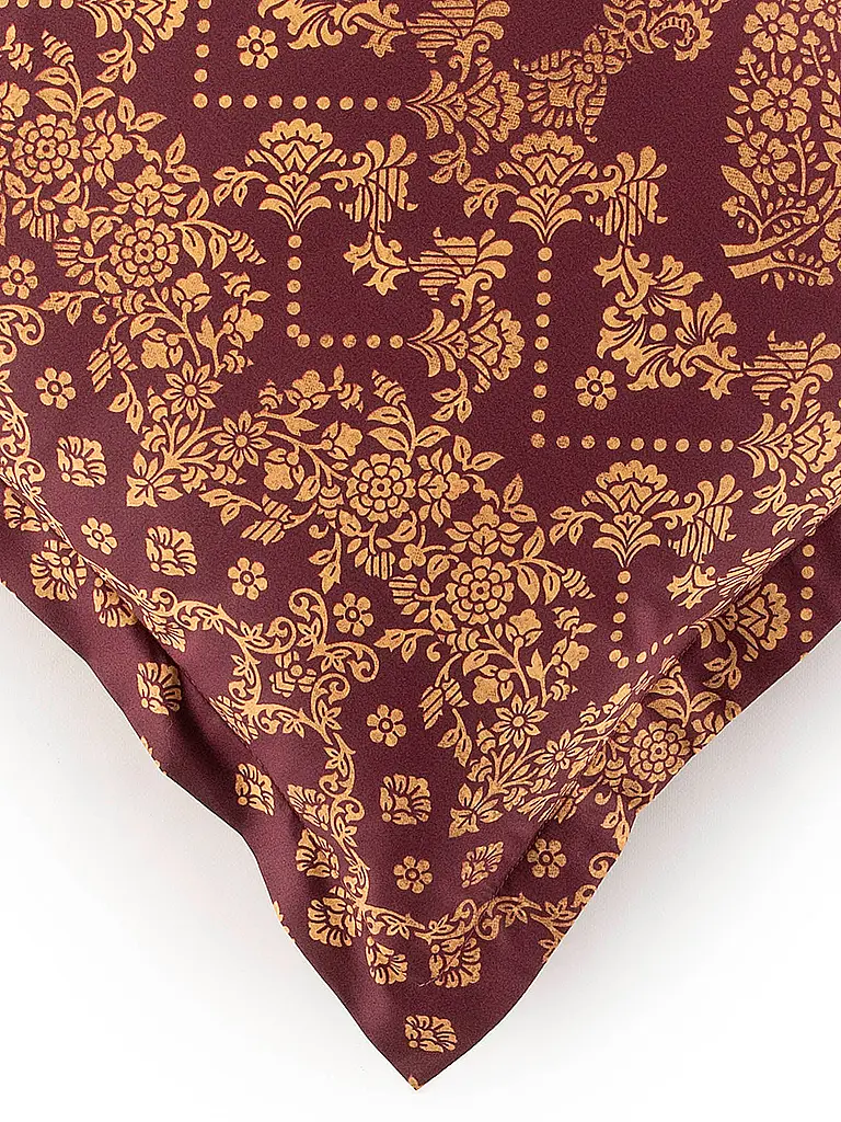 BASSETTI | Biancheria da letto in raso 70x90cm / 140x220cm GOLD DECO Bordeaux |