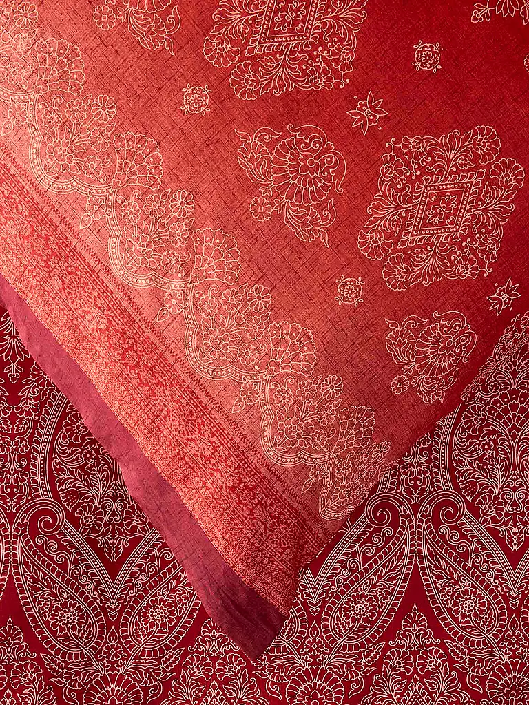 BASSETTI | Biancheria da letto in raso 70x90cm / 140x220cm KERALA Bordeaux | 