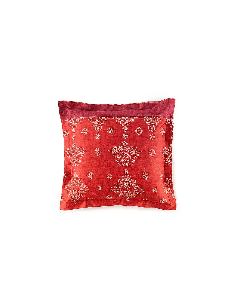 BASSETTI | Biancheria da letto in raso 70x90cm / 140x220cm KERALA Bordeaux | 