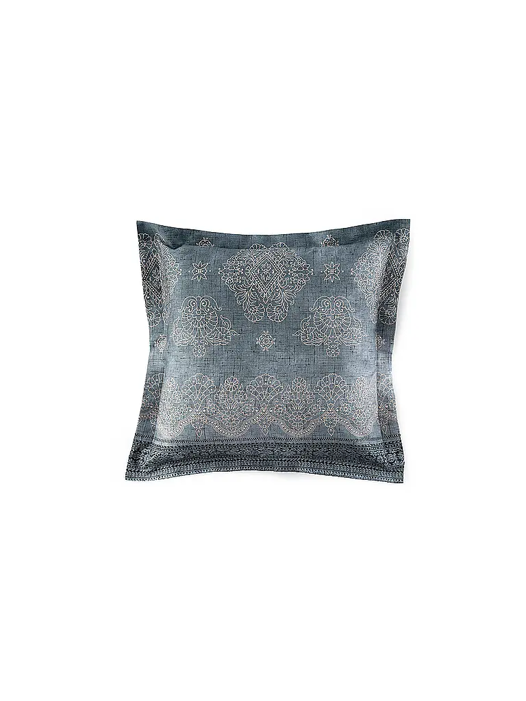 BASSETTI | Biancheria da letto in raso 70x90cm / 140x220cm KERALA Verde smeraldo | 