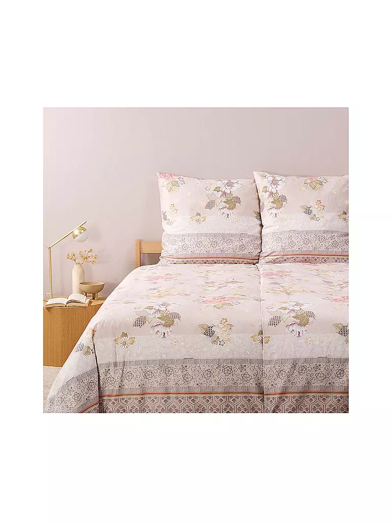 BASSETTI | Biancheria da letto in raso HANAMI 70x90cm/140x200cm Rosa | Rosa