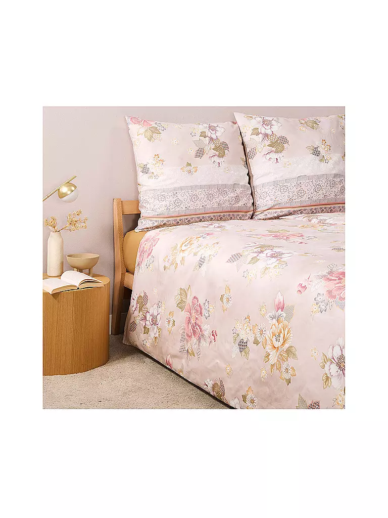 BASSETTI | Biancheria da letto in raso HANAMI 70x90cm/140x200cm Rosa |