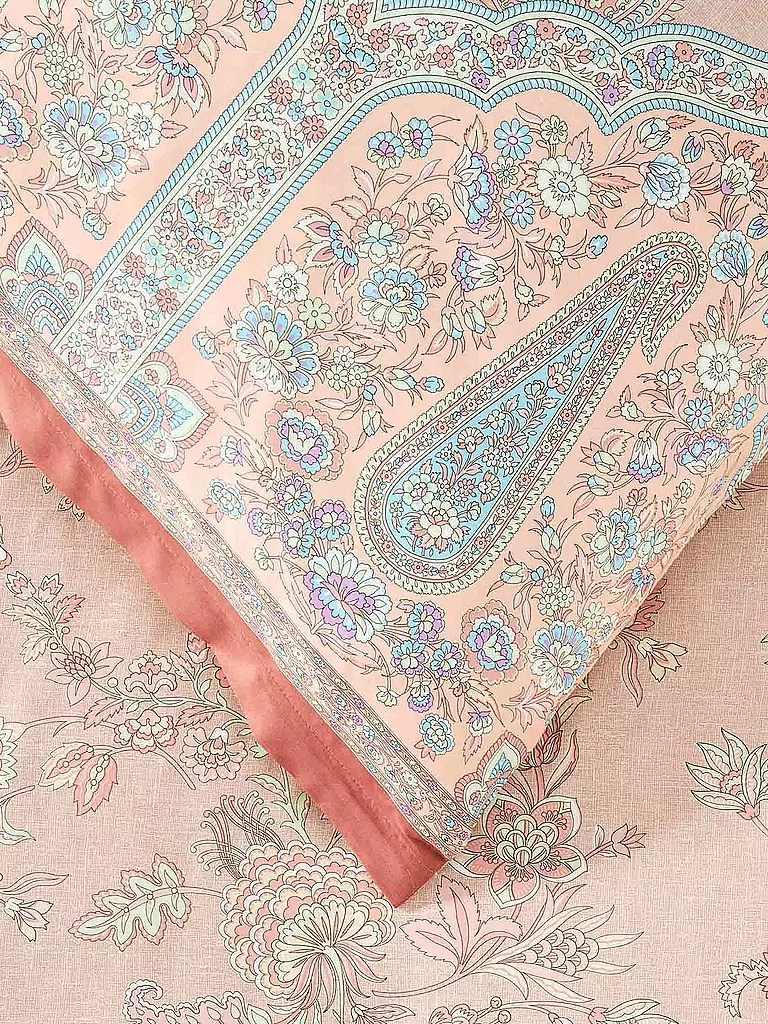 BASSETTI | Biancheria da letto in raso INDIAN ROSES 2x 70x90cm / 200x200cm Beige | 