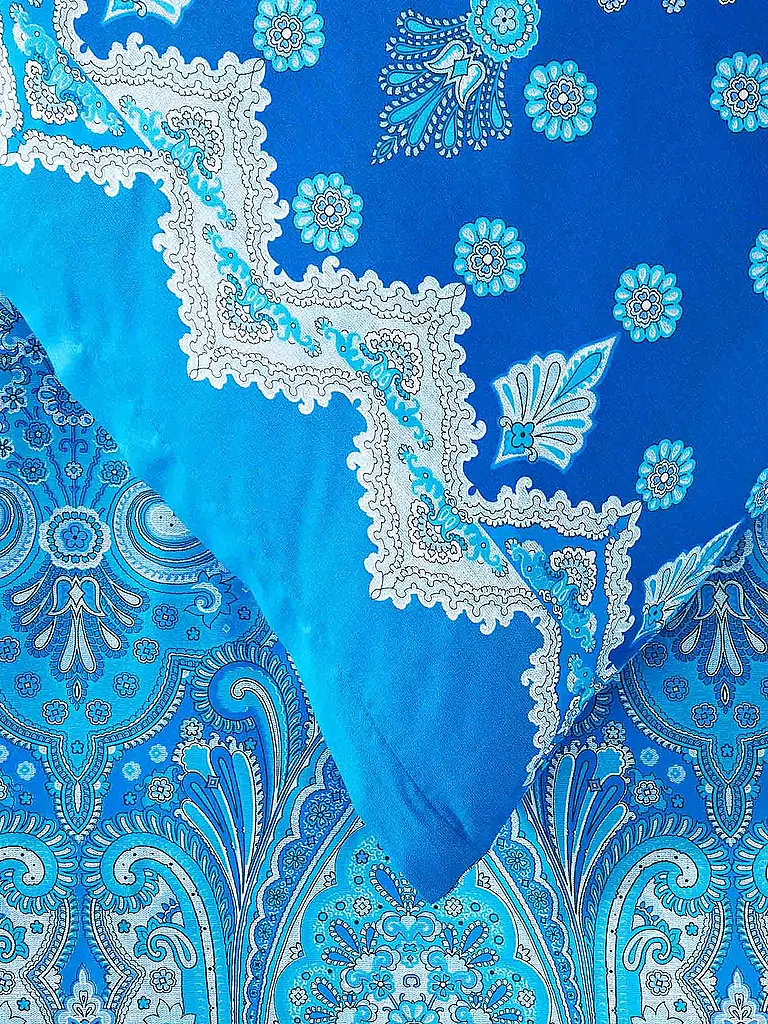 BASSETTI | Biancheria da letto in raso ISOLABELLA 70x90cm/140x200cm Blu | 