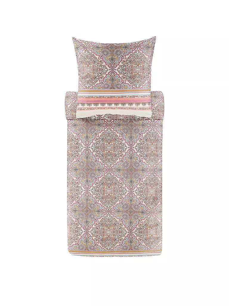 BASSETTI | Biancheria da letto in raso MARECHIARO 70x90cm/140x200cm Rosa | Rosa