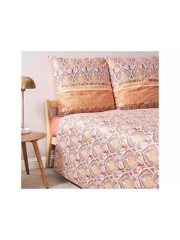 BASSETTI | Biancheria da letto in raso NAIROBI 70x90cm/140x200cm Corale | 