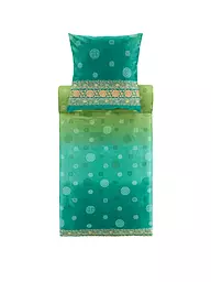 BASSETTI | Biancheria da letto in raso PALLAVICINO 70x90cm/140x200cm Verde | Verde