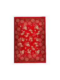 BASSETTI | Copriletto - Plaid 135x190cm ESPERIDI Petrolio | Rosso
