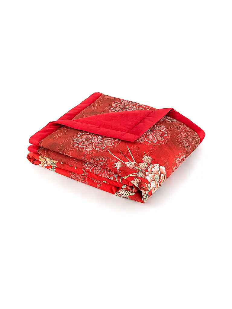 BASSETTI | Copriletto - Plaid 135x190cm ESPERIDI Rosso | 