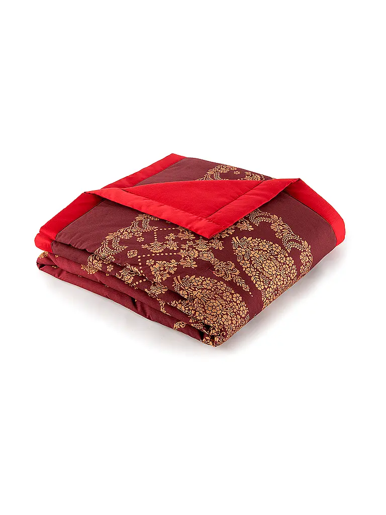 BASSETTI | Copriletto - Plaid 135x190cm GOLD DECOR Rosso | 