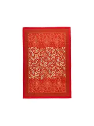 BASSETTI | Telo arredo - Plaid 135x190cm MONNALISA Verde | Rosso scuro