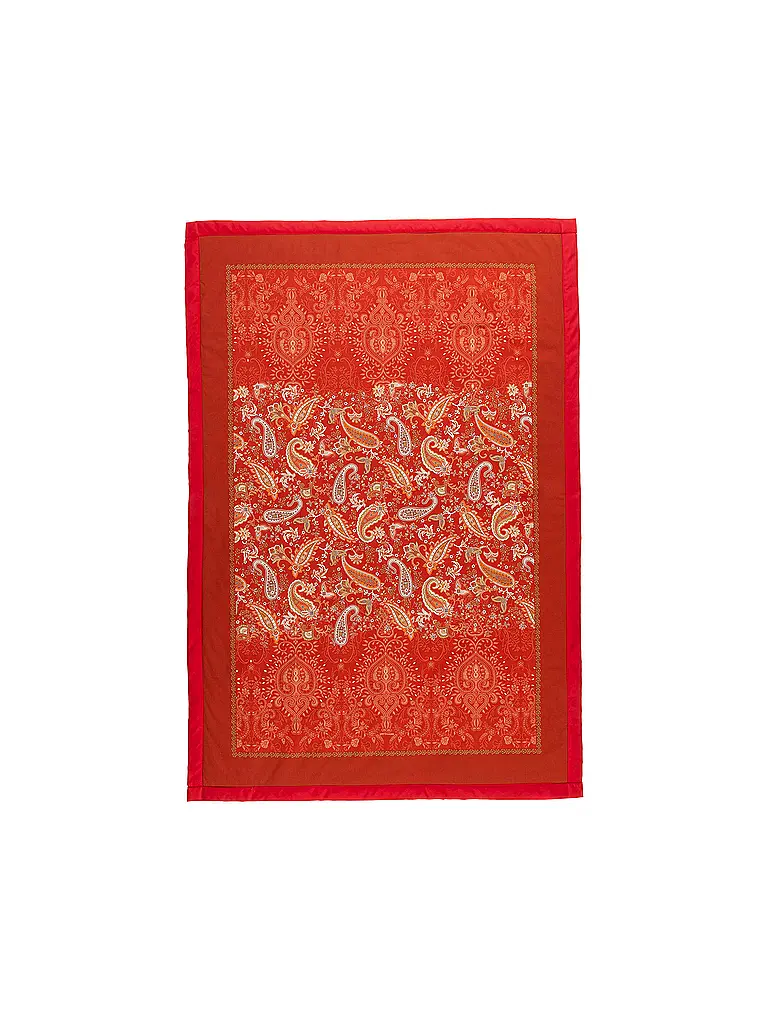BASSETTI | Copriletto - Plaid 135x190cm MONNALISA Rosso | Rosso scuro