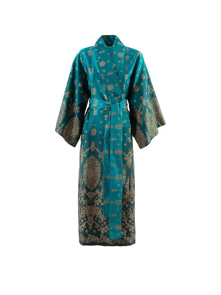 BASSETTI | Damen Kimono GOLD DECOR | Petrolio