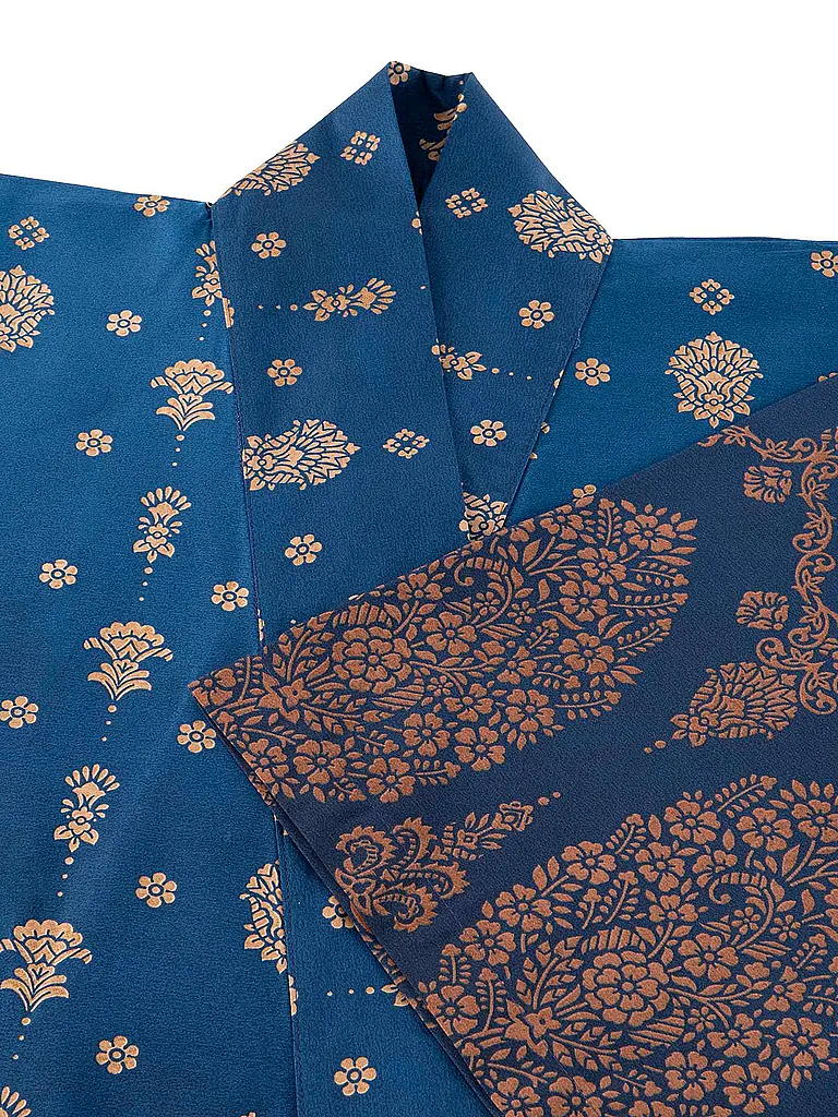 BASSETTI | Damen Kimono GOLD DECOR | Blu scuro