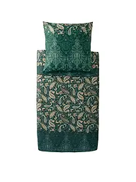 BASSETTI | Satin Bettwäsche 70x90cm / 140x200cm MONNALISA Gruen | Verde scuro