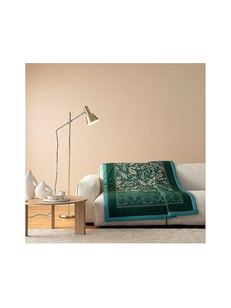 BASSETTI | Telo arredo - Plaid 135x190cm MONNALISA Verde | Verde scuro