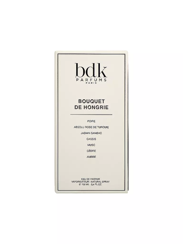 BDK | Bouquet de Hongrie Eau de Parfum Spray Naturale 100ml | 