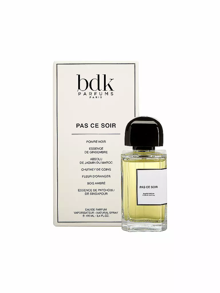 BDK | Pas ce Soir Eau de Parfum Natural Spray 100ml | Senza colore