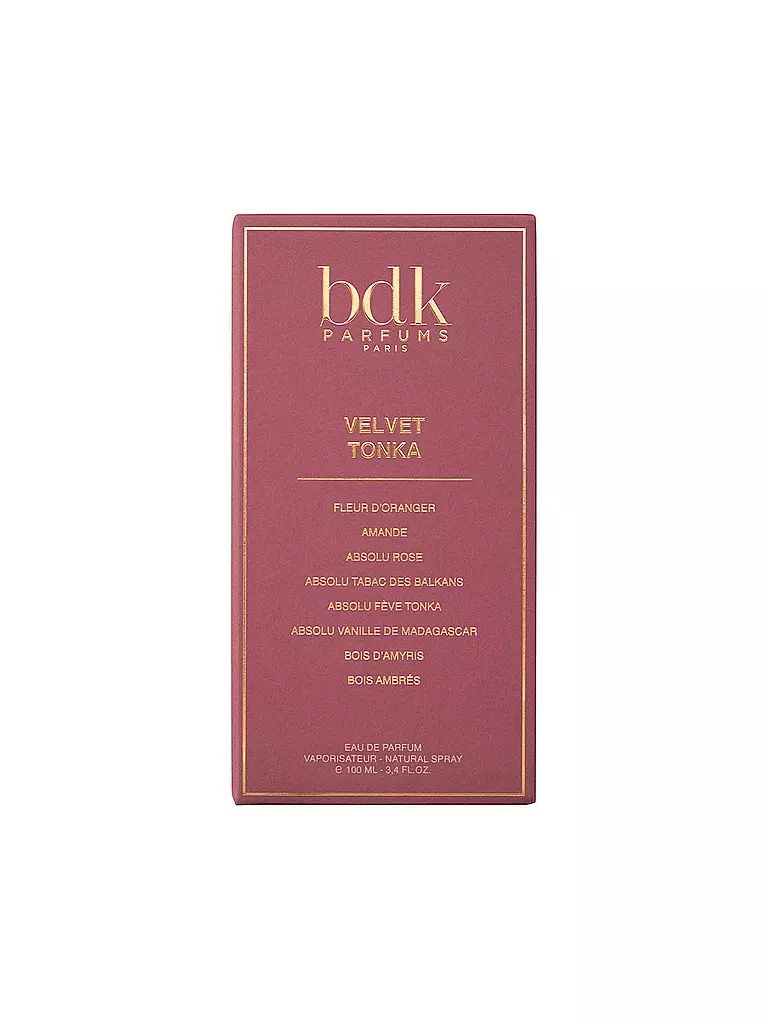 BDK | Velvet Tonka Eau de Parfum 100ml | Senza colore