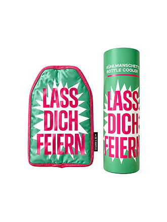 BE FAMOUS | Flaschenkühler LASS DICH FEIERN Grün