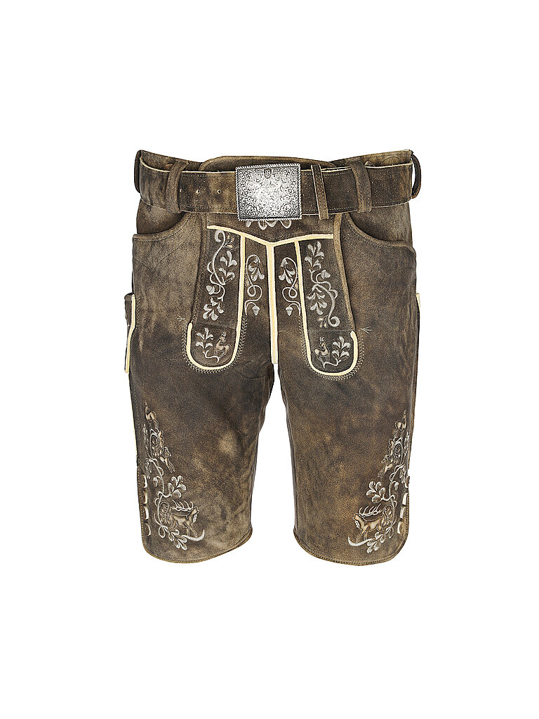 Pantaloni in pelle di cervo HOCHKÖNIG marrone 54