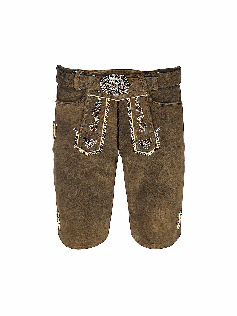 Pantaloni in pelle LEO marrone chiaro 50
