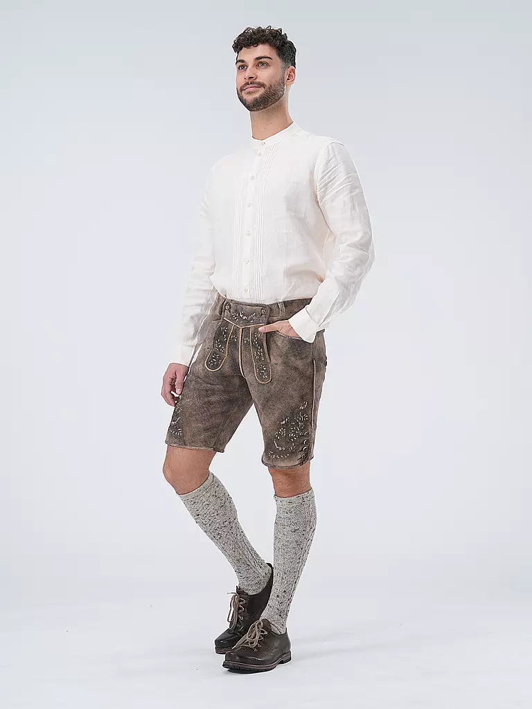 BECKERT | Lederhose WILDBOCK SÄMINA | Marrone
