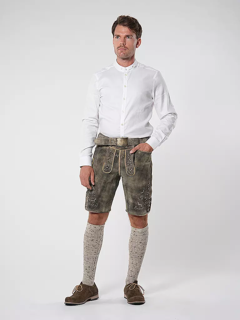 BECKERT | Lederhose WILDBOCK SÄMINA | Marrone