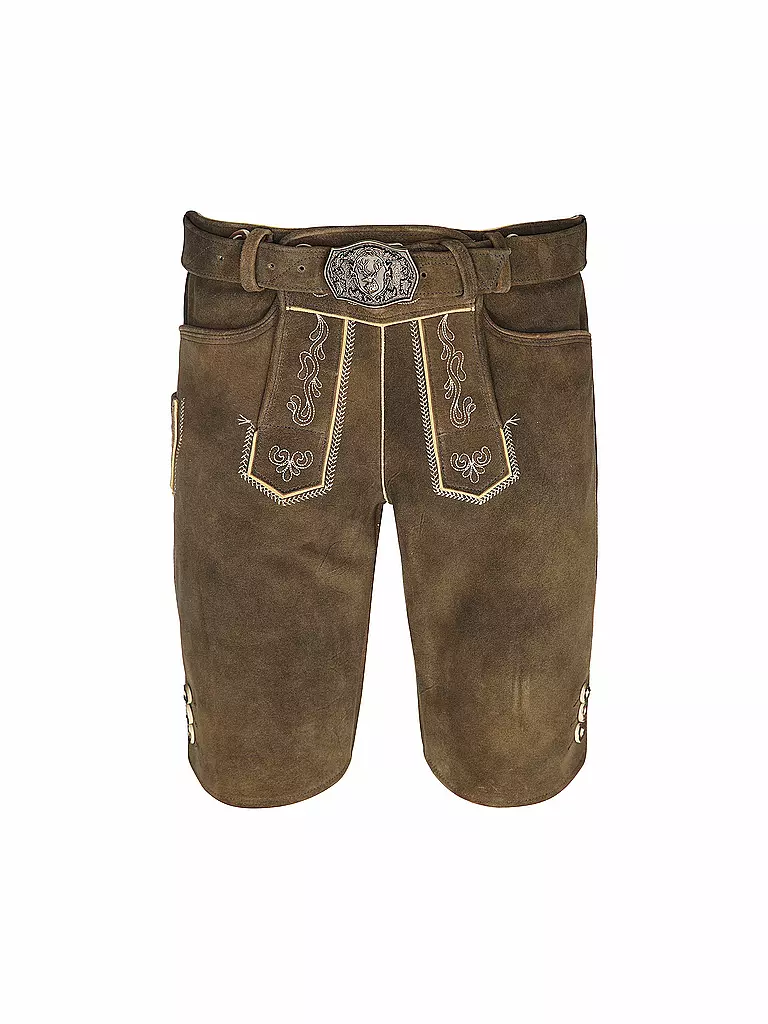 BECKERT | Pantaloni in pelle LEO | Marrone chiaro