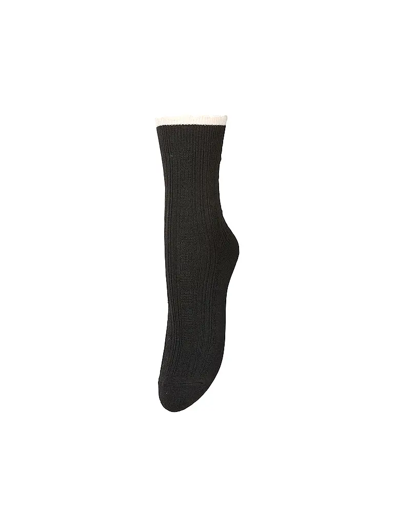 BECKSÖNDERGAARD | Calze SCALLOP Nero Melange | Nero