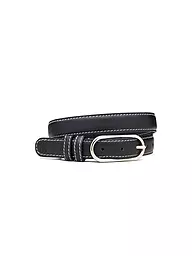 BECKSÖNDERGAARD | Cintura in pelle GLOSSY NOLA LEATHER BELT Dusty Cedar Red | Nero