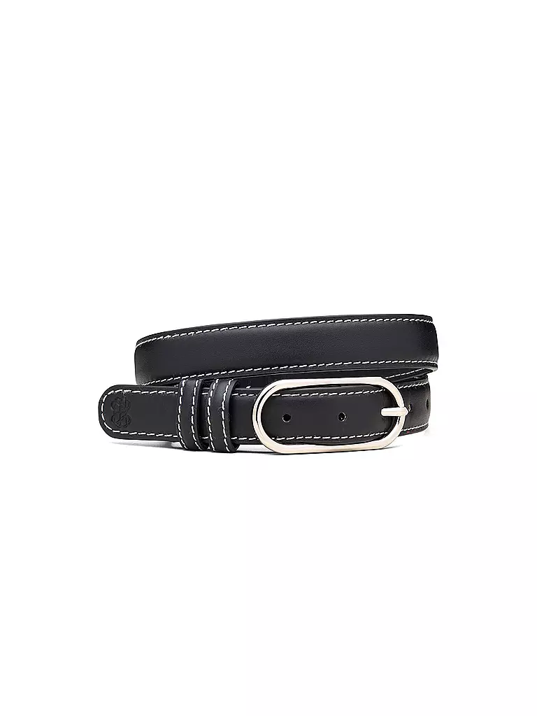 BECKSÖNDERGAARD | Cintura in pelle GLOSSY NOLA LEATHER BELT Nera | Nero