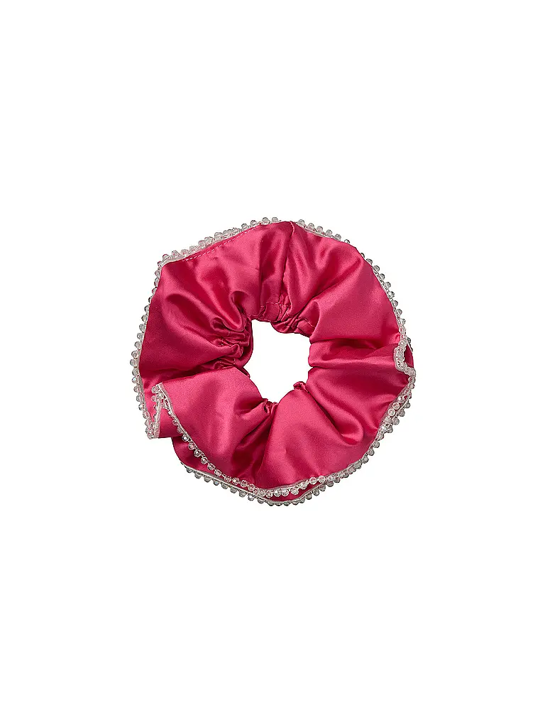 BECKSÖNDERGAARD | Elastico per capelli - Scrunchie LUSTER BEAD Rosa | Fucsia