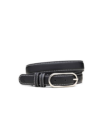 BECKSÖNDERGAARD | Cintura in pelle GLOSSY NOLA LEATHER BELT Nera