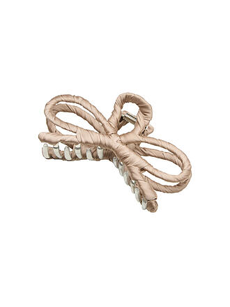 BECKSÖNDERGAARD | Fermaglio per capelli LUSTER BOW HAIR CLAW Simply Taupe Beige