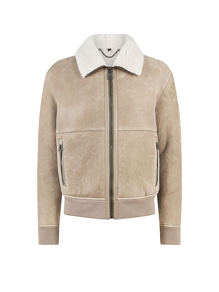 Giacca in pelle TRACE beige XXL