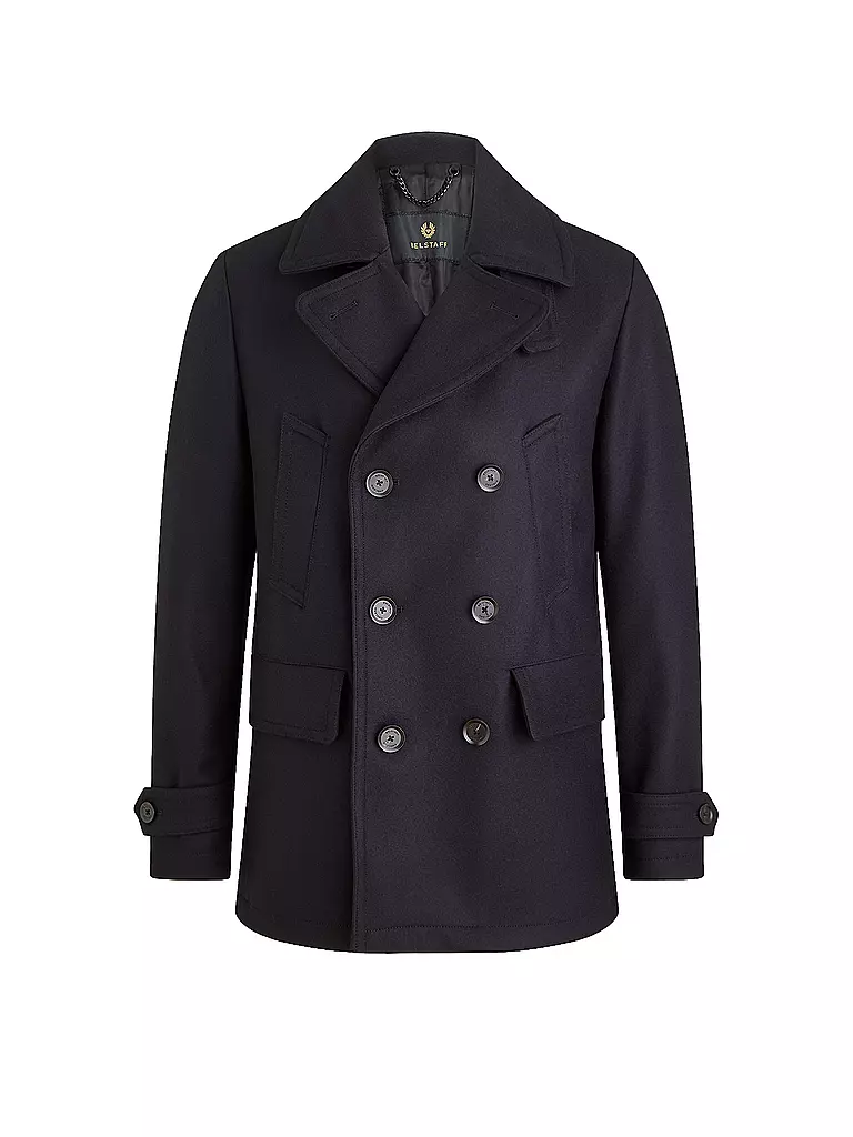 BELSTAFF | Cappotto di lana MILFORD PEA | Blu