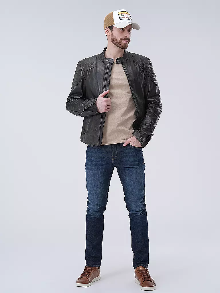 BELSTAFF | Giacca in pelle OUTLAW | Nero