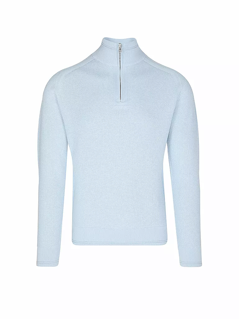 BELSTAFF | Pullover Troyer | Blu chiaro