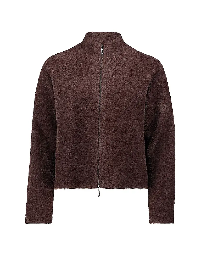 BETTY BARCLAY | Cardigan effetto pelliccia | Marrone